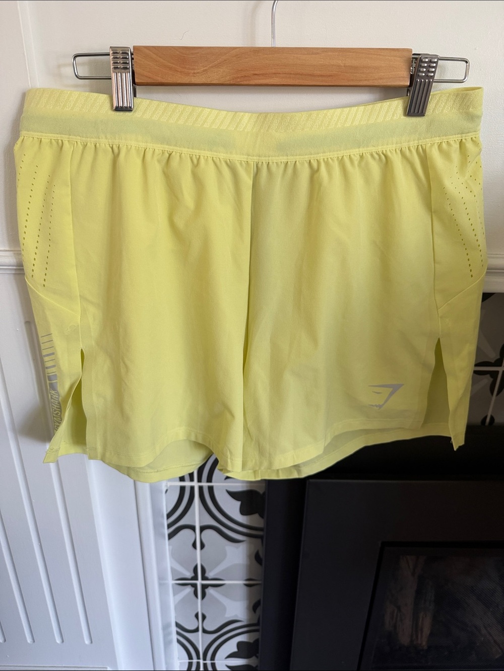 Gymshark Women’s Neon Yellow Athletic Running Shorts